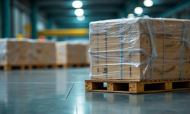 Industrial shelving with heavy cargo